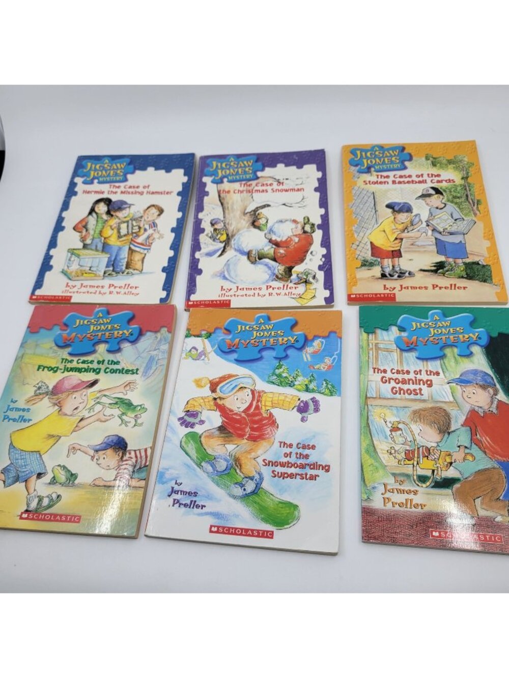 JIGSAW JONES Lot of 6 Chapter Books by James Preller - CB051